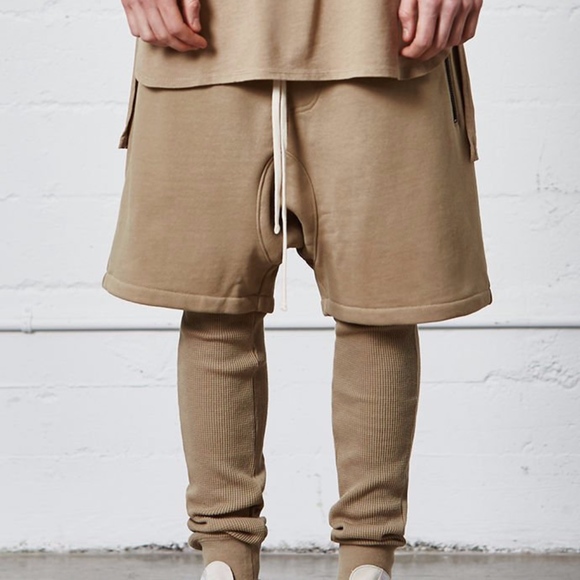 fear of god essentials drawstring shorts